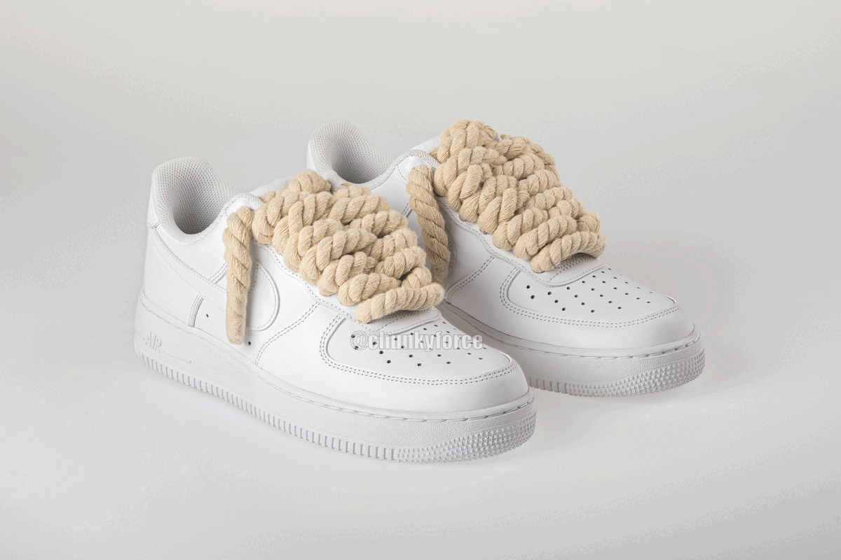 Snow rope laces - AF1 White