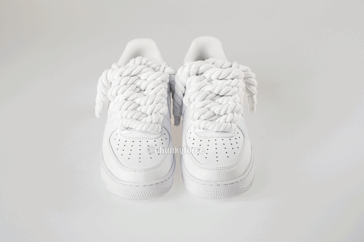 Snow rope laces - AF1 White – Chunky Force