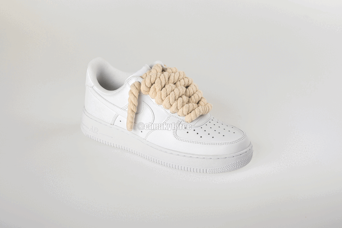 Snow rope laces - AF1 White